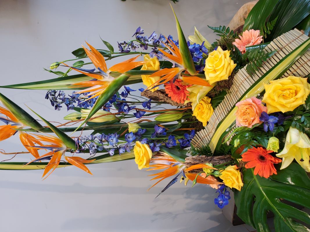 Accompagnement d'urne exotique 