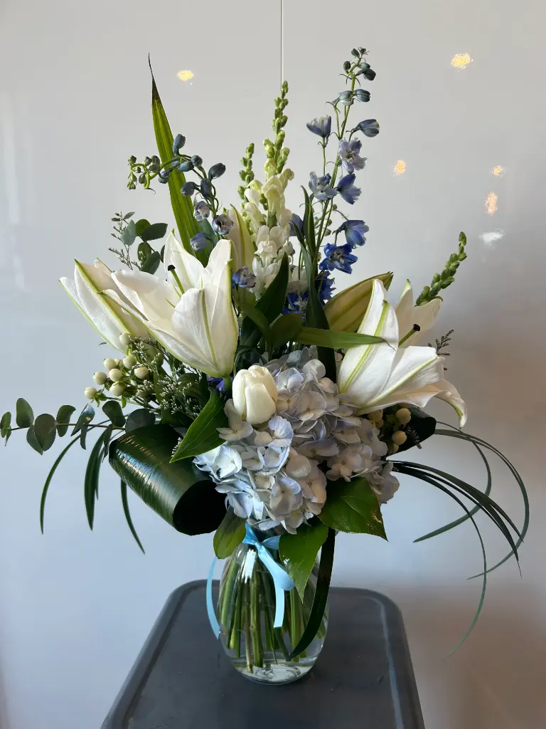 Bouquet bleu ciel