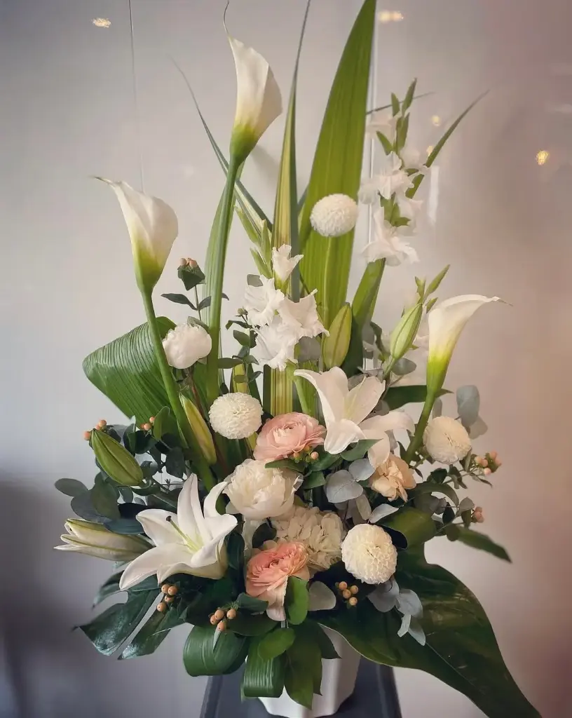 Corbeille lili rose