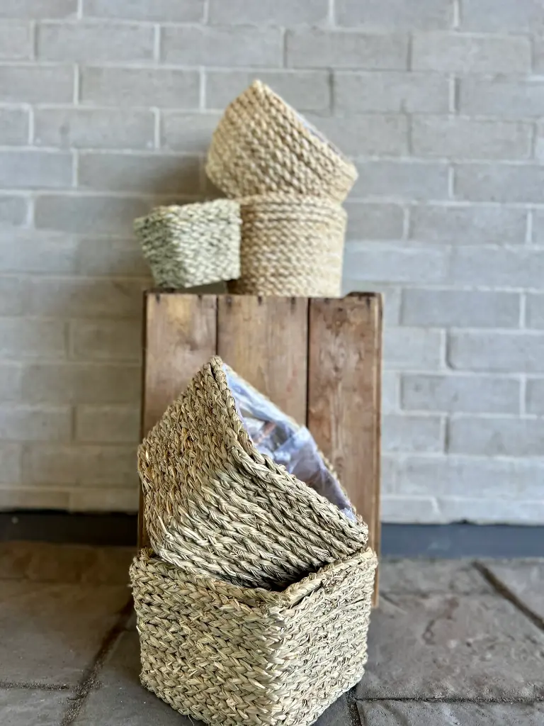 Cache-pots en osier