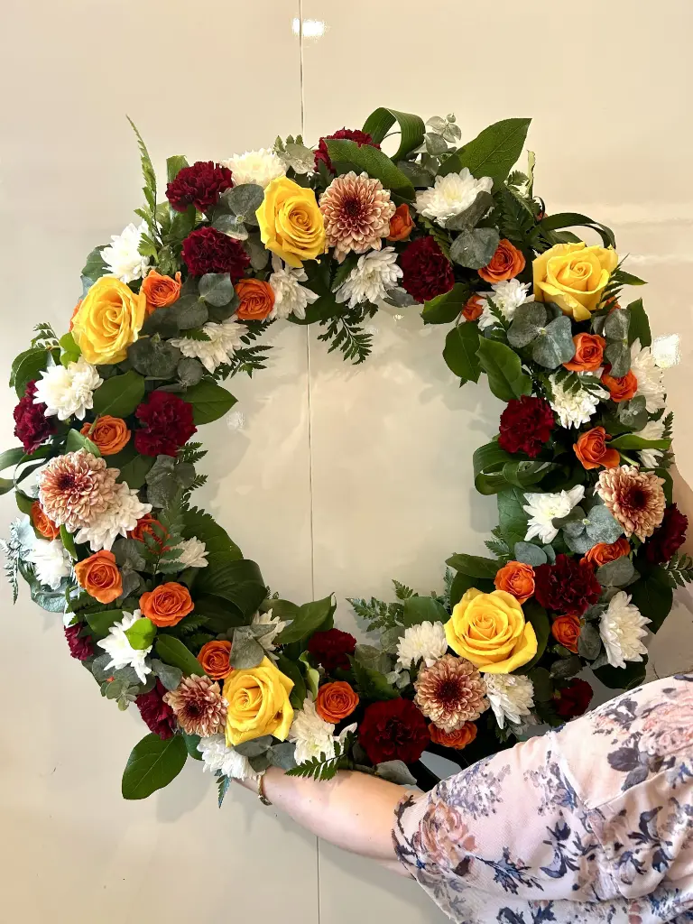 Couronne rose jaune
