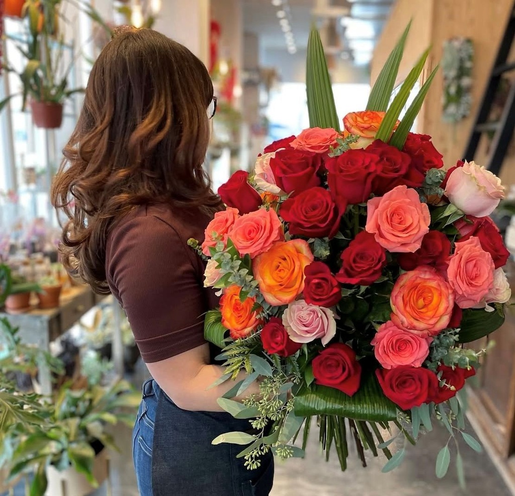 Bouquet de roses unique (PETIT)