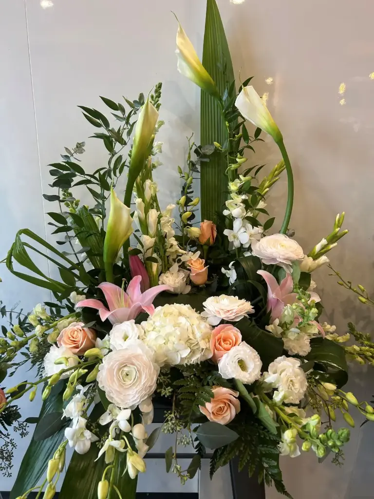 Accompagnement d'urne calla