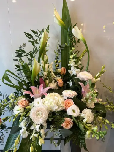 Accompagnement d'urne calla