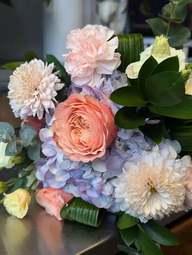 Bouquet douceur pastel